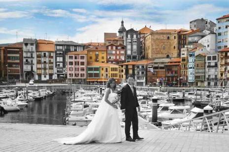 La novia y su bouquet