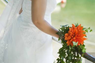 La novia y su bouquet
