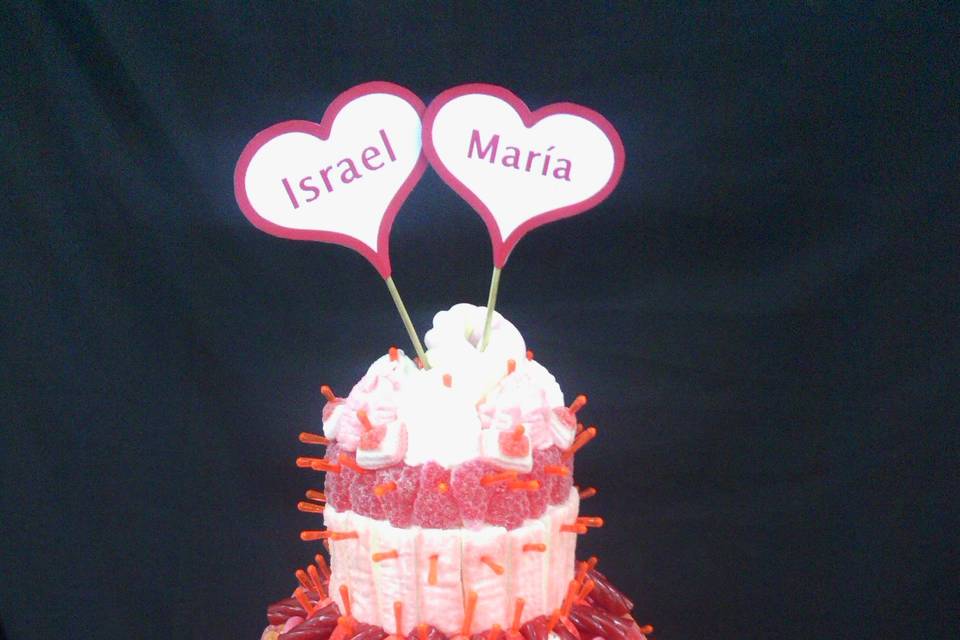 Tarta boda golosinas