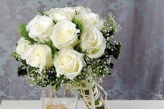 Bouquet de rosas blancas