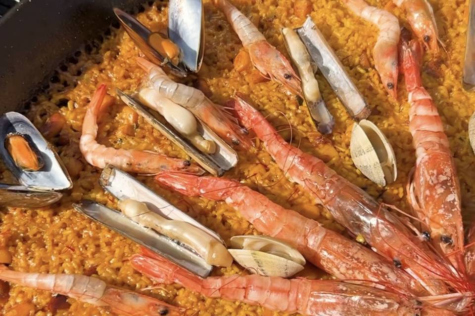 Paella de marisco