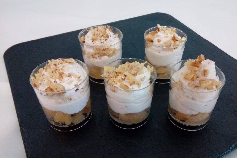 Vasito de yogurt y foie