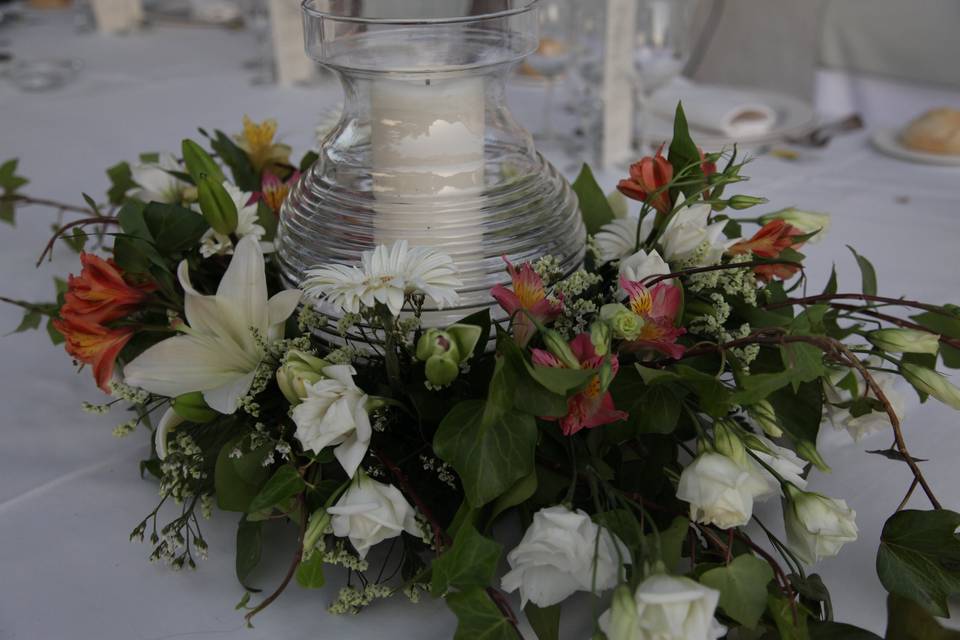 Detalles florales de boda