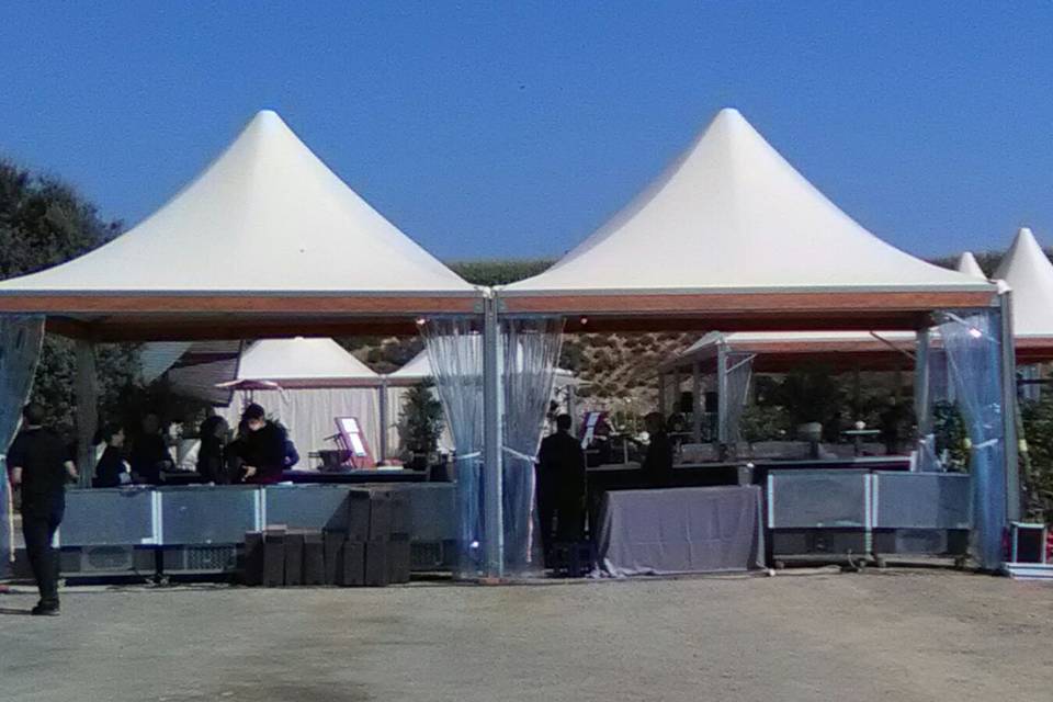 Banquete en carpa