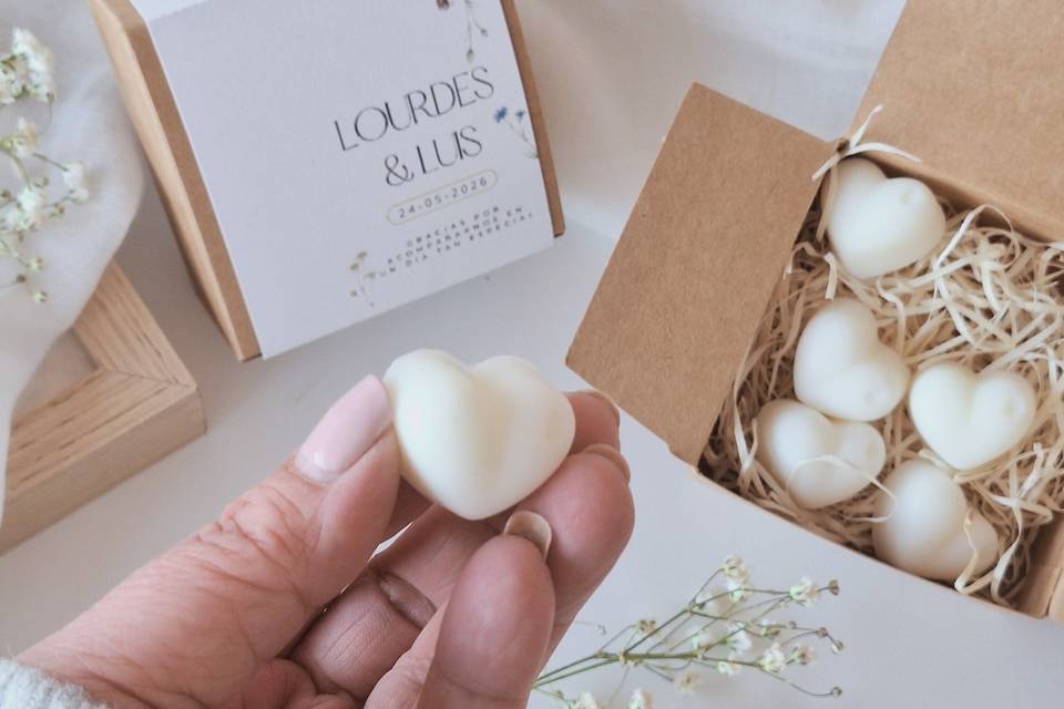 Bombones aromáticos en caja
