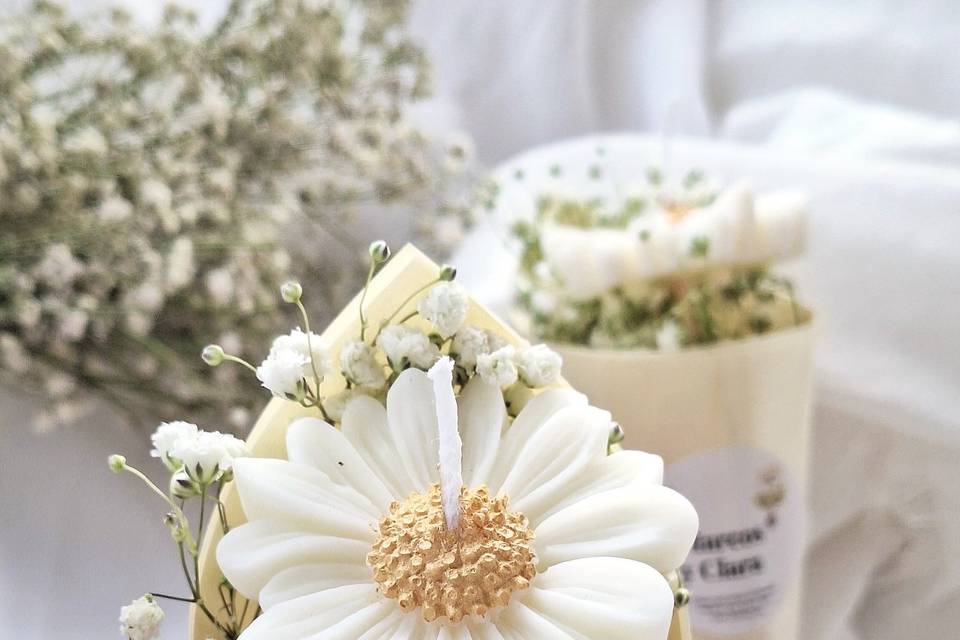 Velas de soja para invitados