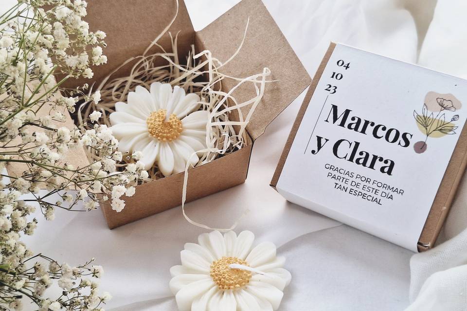 Velas de soja personalizadas