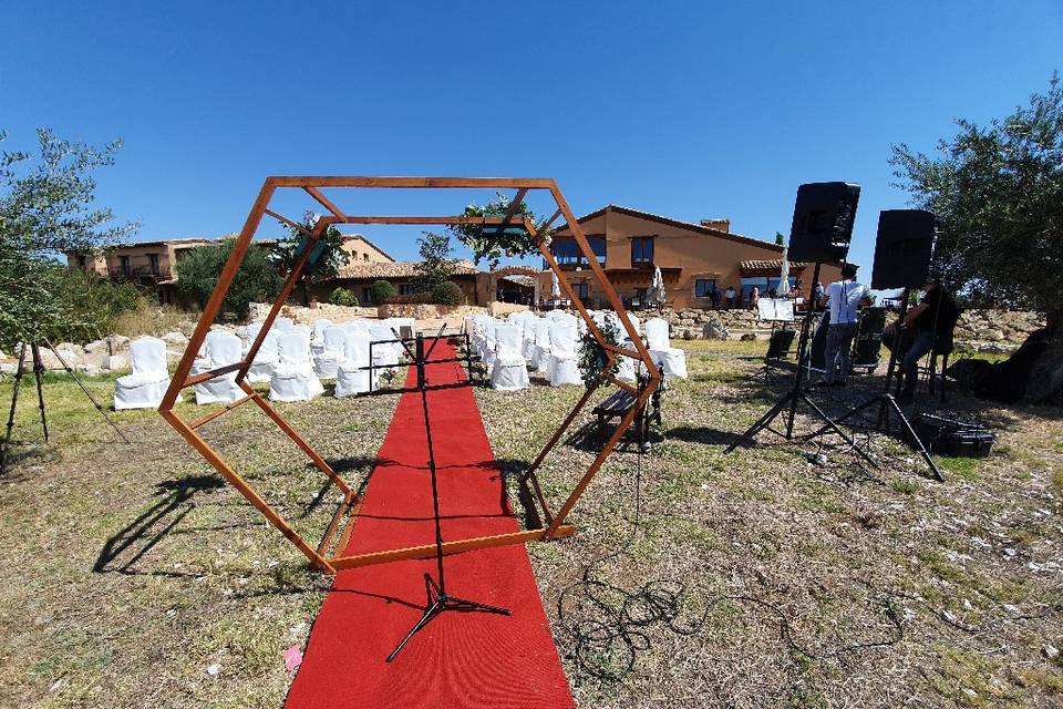 Sonorización ceremonia tiedra