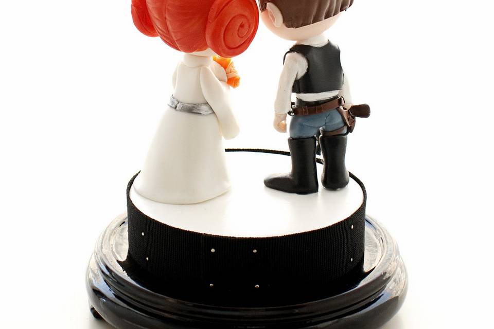 Topper Personalizado Con Muñecos Star Wars Para Tarta De 