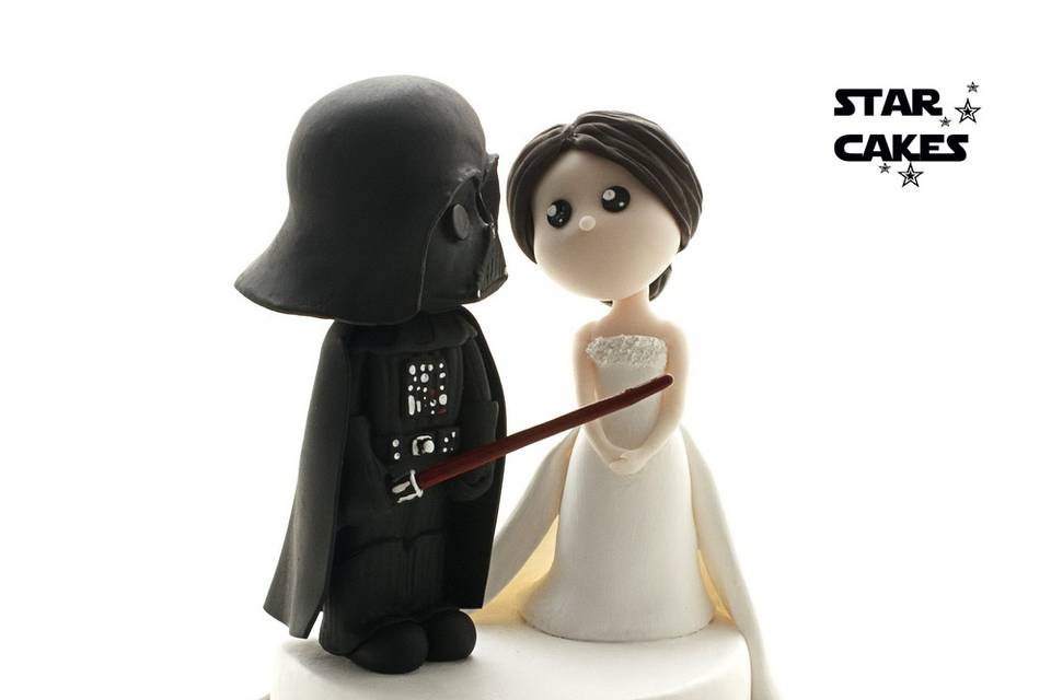 Figuras Novia y Darth Vader