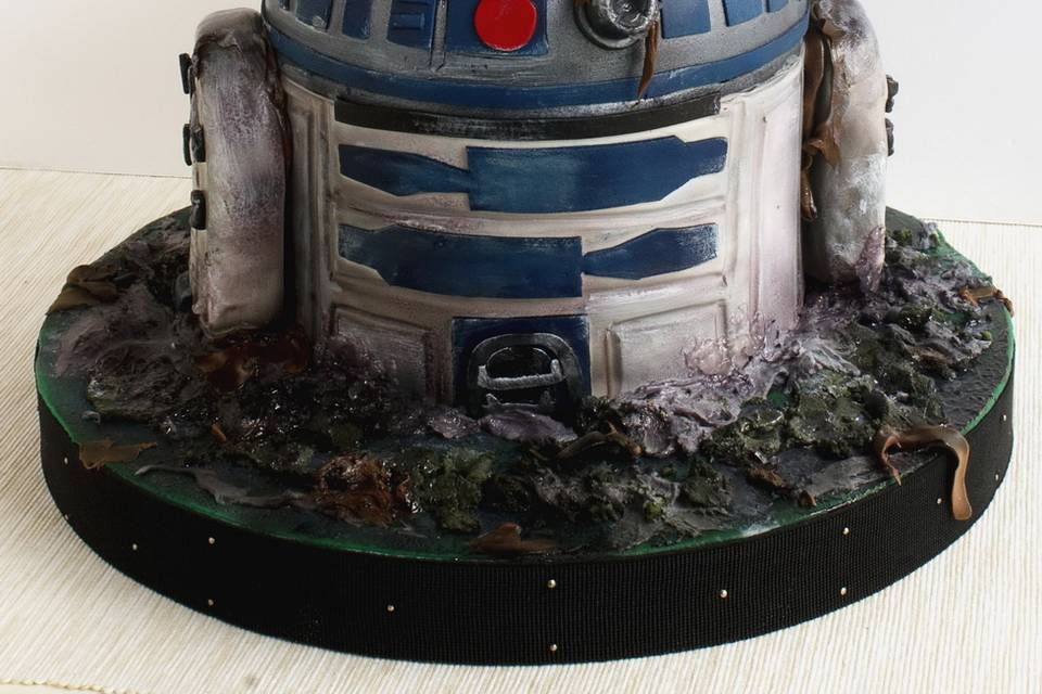 Tarta R2-D2 Dagobah