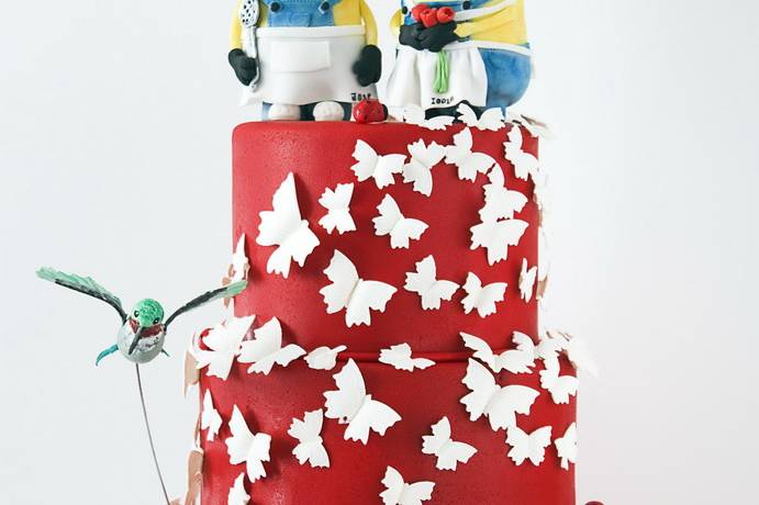 Tarta Minions Cocineros