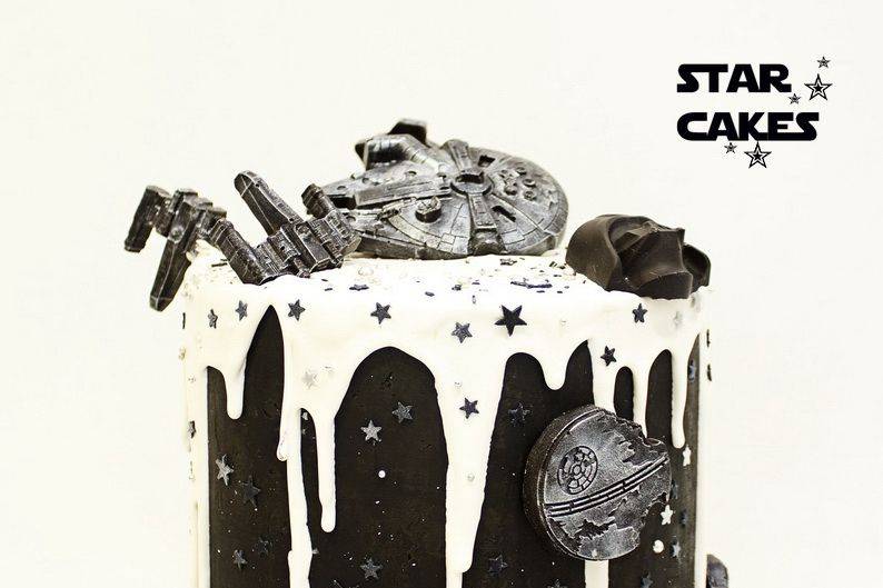 Tarta Star Wars sin fondant