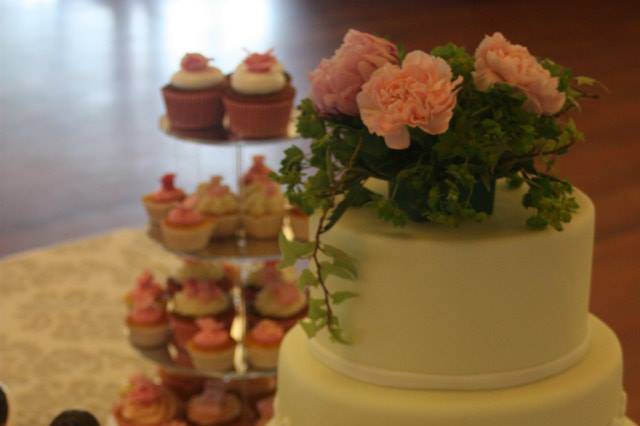 Tarta de dos colores