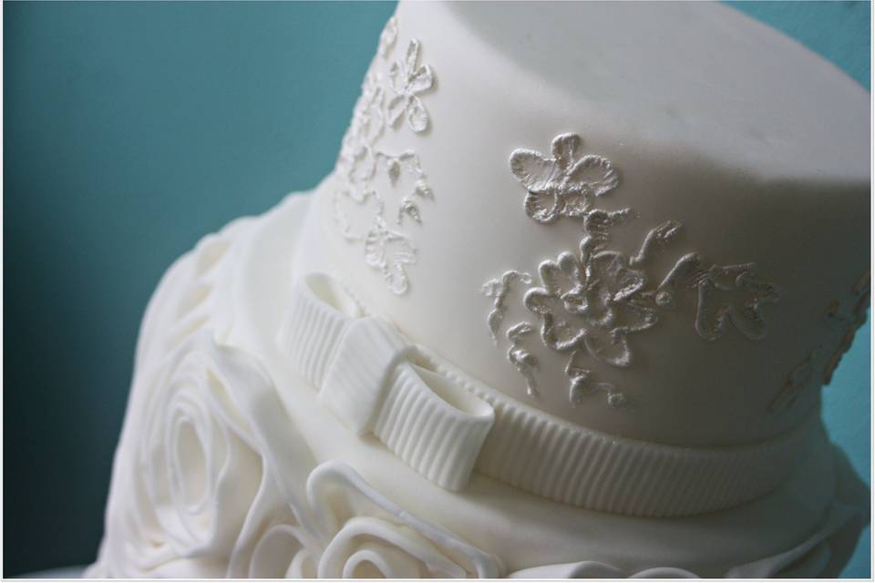 Detalle tarta nupcial