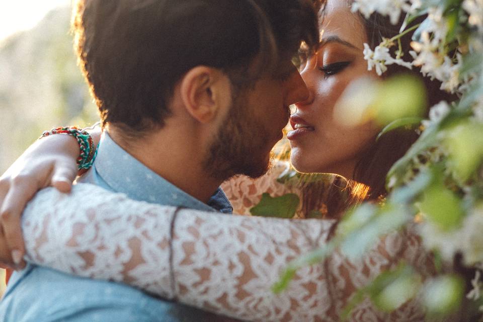 Sesión de novios en la boda