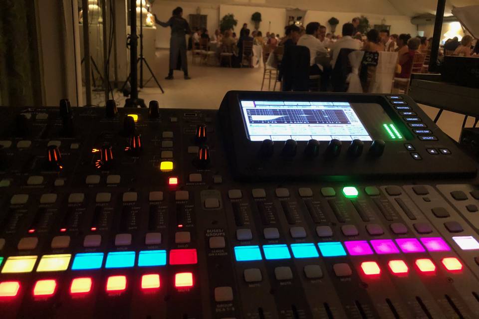 Control de sonido banquete