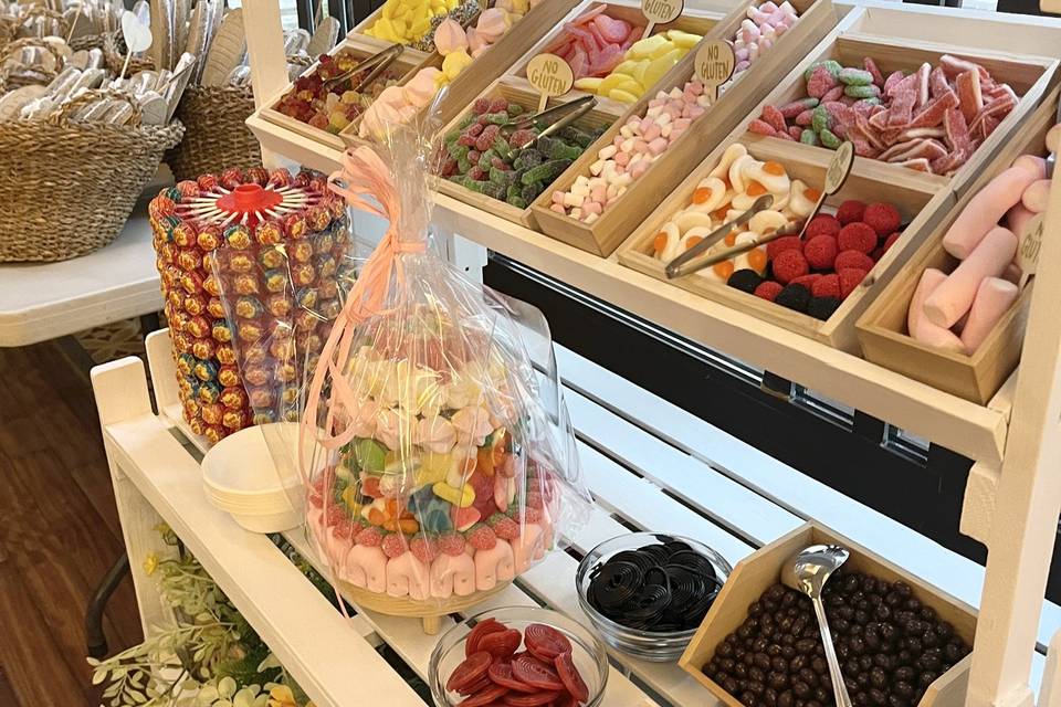 Carrito candy bar de chuches