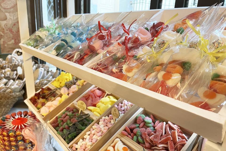 Carrito candy bar de chuches