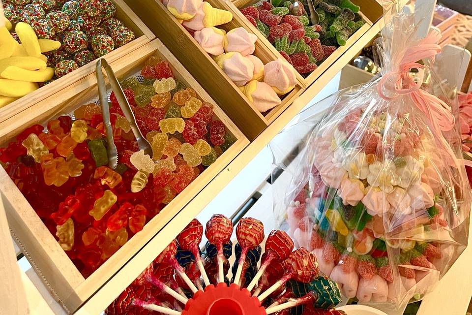 Carrito candy bar de chuches