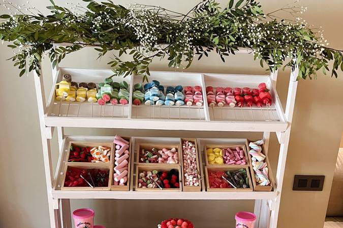 Carrito candy bar de chuches