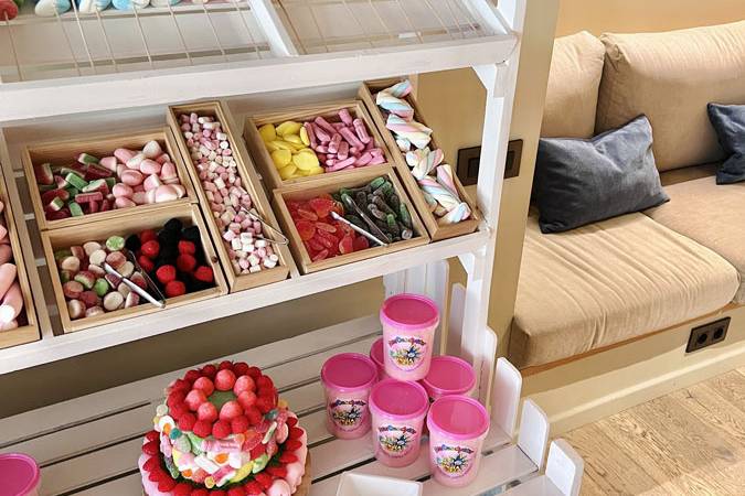 Carrito candy bar de chuches