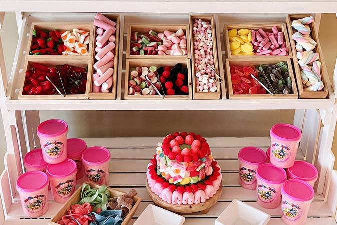 Carrito candy bar de chuches