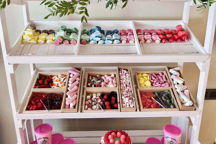 Carrito candy bar de chuches