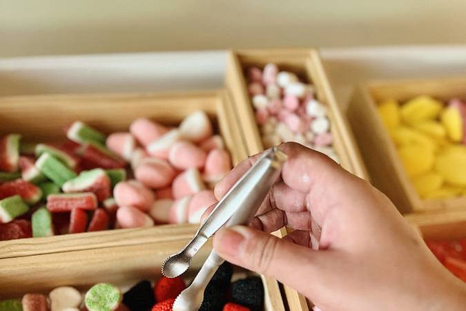 Carrito candy bar de chuches