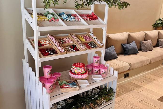 Carrito candy bar de chuches