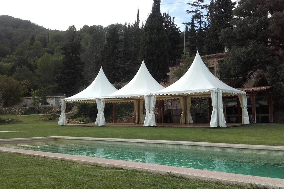 Banquete en carpa