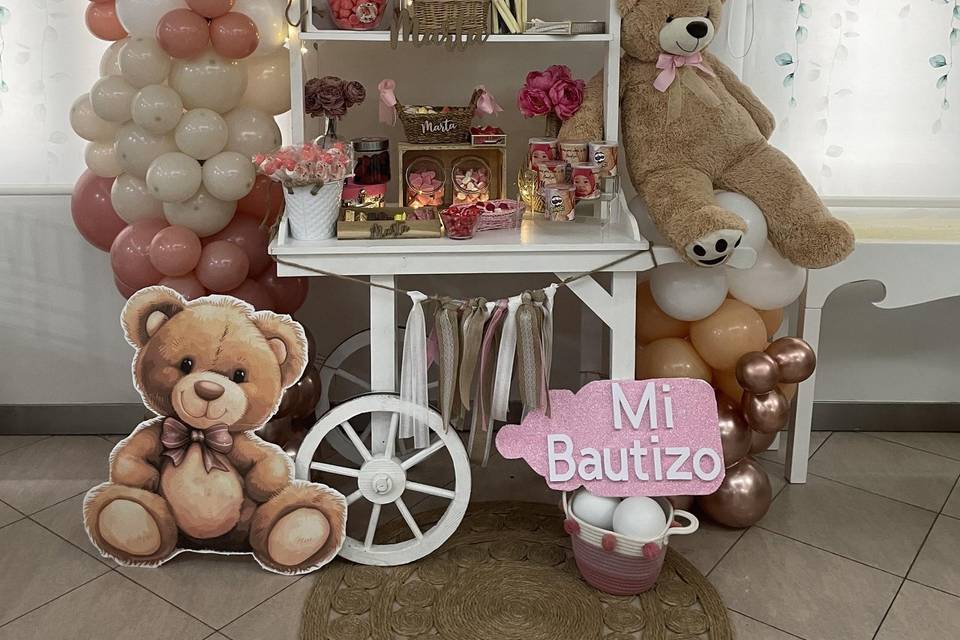 Carrito dulce bautizo