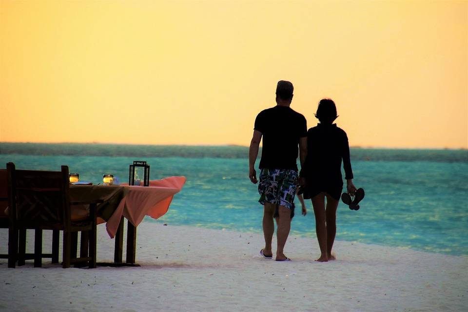 Pareja en Caribe