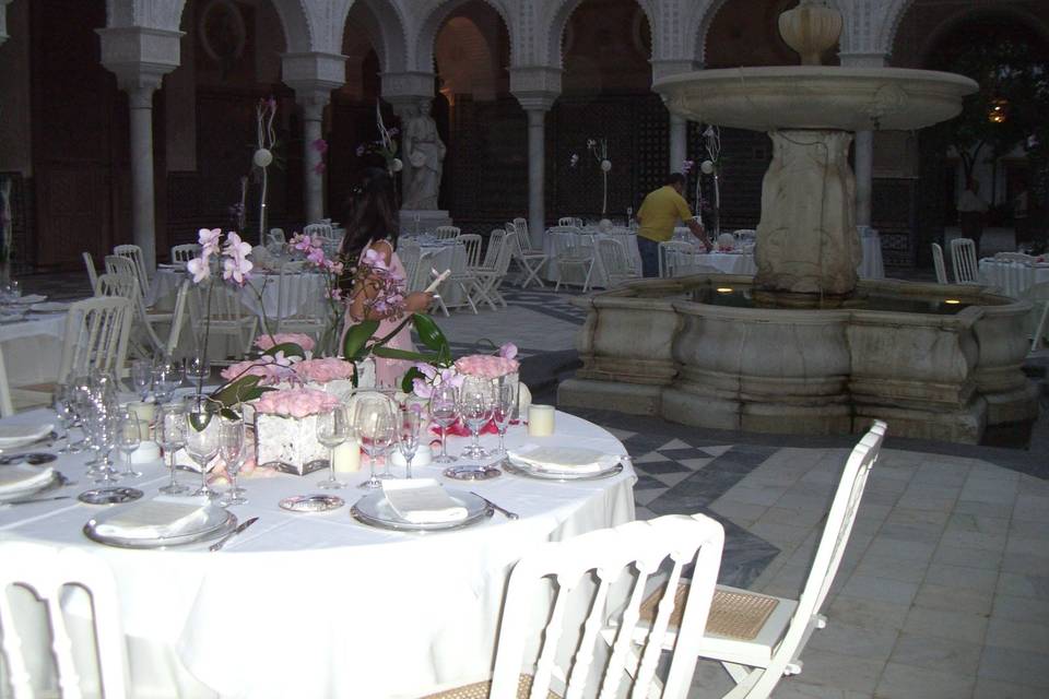 Preparación de mesa