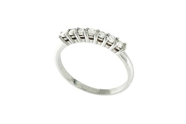 Anillo Oro Blanco Diamantes