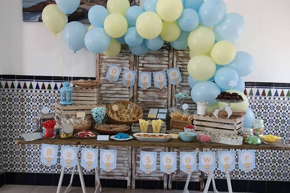 Mesa para baby shower