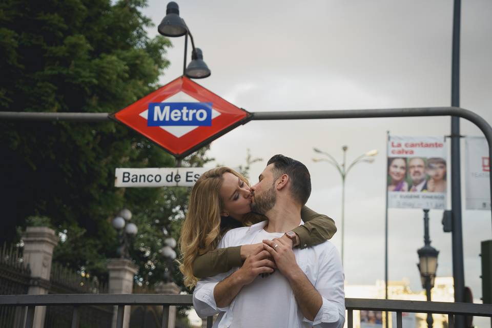 Preboda en las calles de Madrid