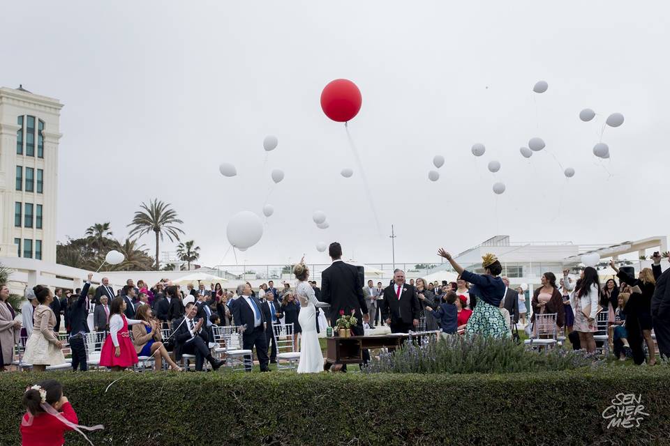 Suelta de globos