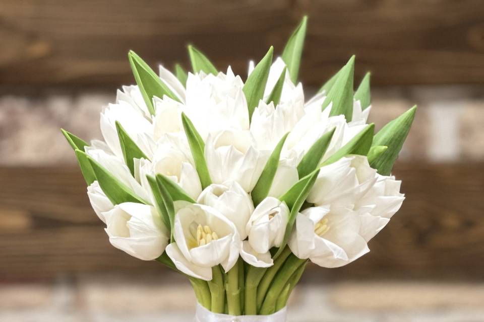 Ramo novia tulipanes