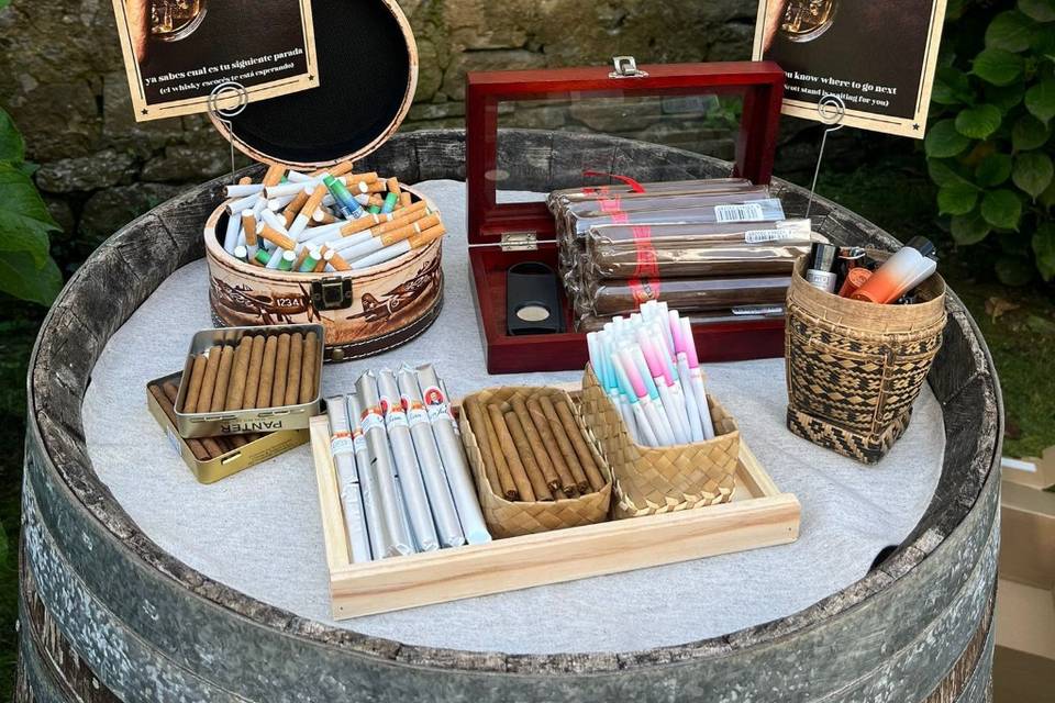 Mesa de cigarrillos!