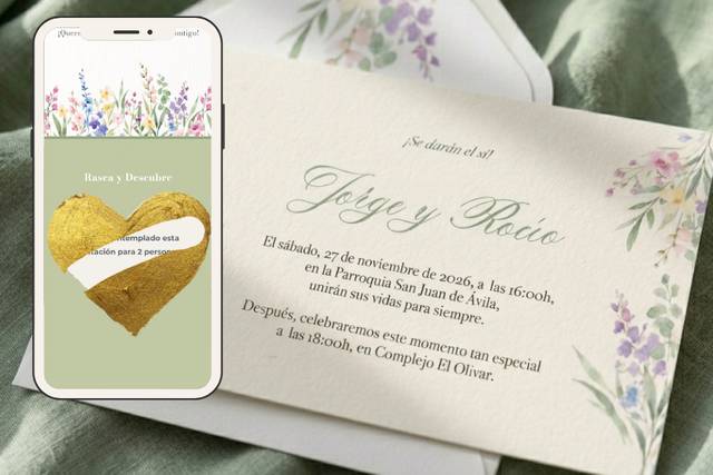 Invitaciones físicas y digital