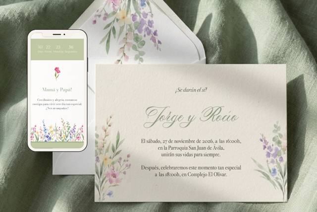 Invitaciones físicas y digital