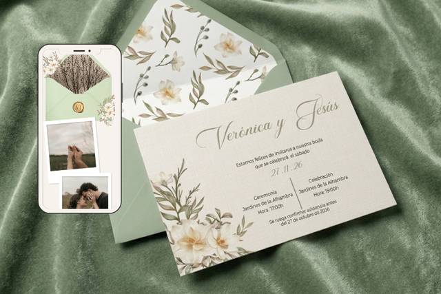 Invitaciones físicas y digital