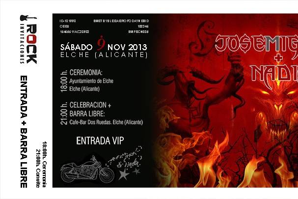 Rock Invitaciones