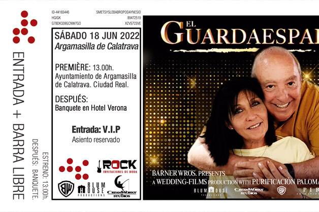 Invitaciones entrada de cine