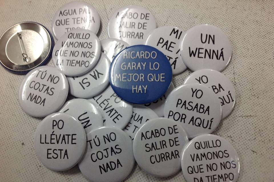 Chapas para boda