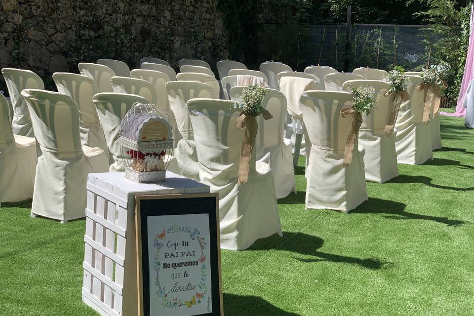 Ceremonia en jardines