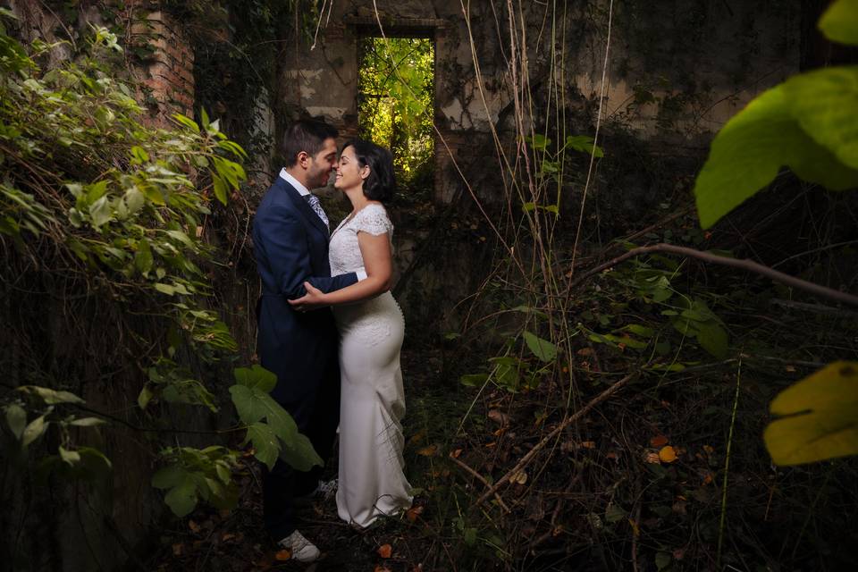 Postboda en el bosque