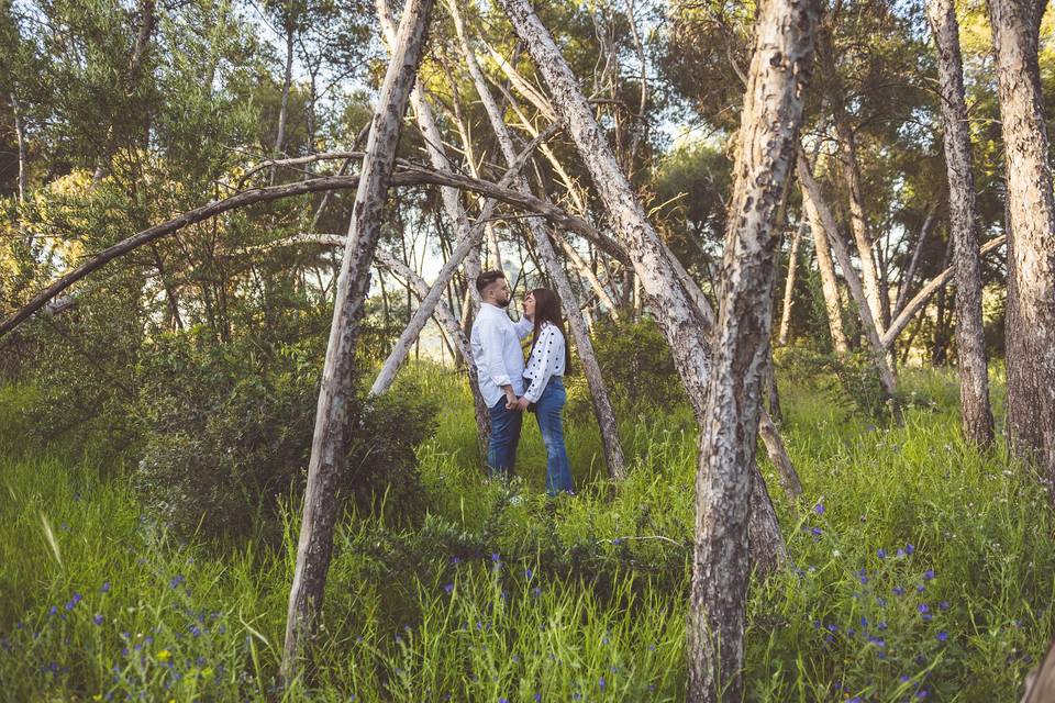 Preboda en la naturaleza