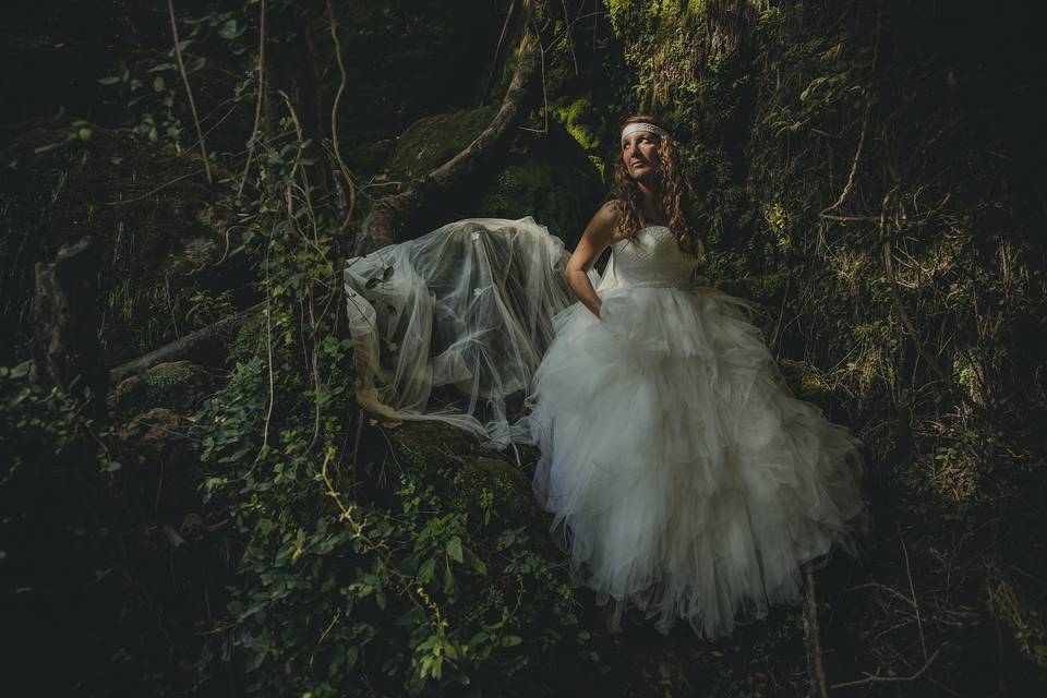 Postboda en el agua